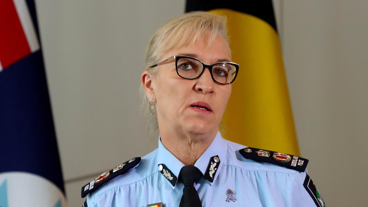 Police Commissioner Katarina Carroll announce changes to youth justice laws in Queensland. Picture: David Clark