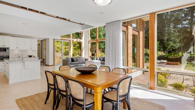 Walls of windows frame the enviable forest views. Pic: supplied.