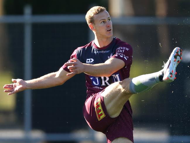 Daly Cherry-Evans during Manly Sea Eagles training at Narrabeen ahead of their match against the Warriors this week. Picture. Phil Hillyard