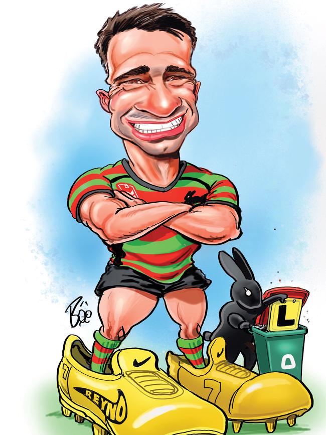 Can Lachie Ilias guide the Bunnies into the grand final? Art: Boo Bailey