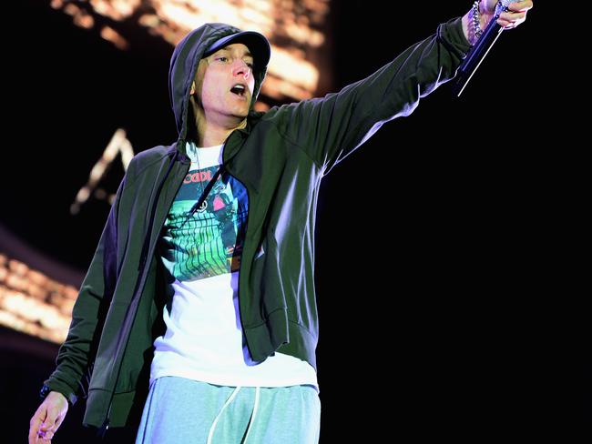 The rap superstar heads to Australian stadiums in February. Picture: AFP PHOTO/GETTY IMAGES NORTH AMERICA/Theo Wargo