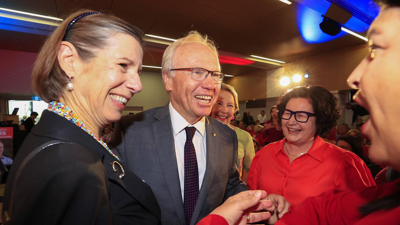 Former Premier Peter Beattie at Labor’s campaign launch. Pics Adam Head