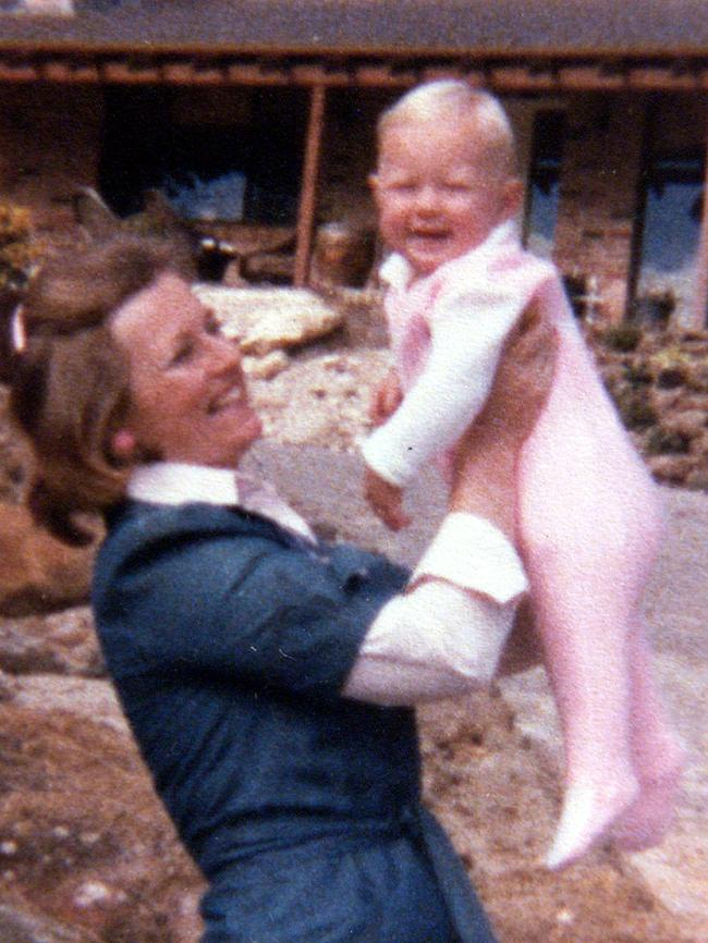 Lynette Dawson with baby daughter Shanelle in 1978. Picture: File