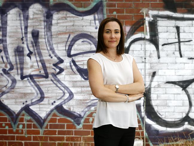 Kingborough Council has been forced to increase its budget for graffiti cleaning from $5000 to $30,000. Deputy Mayor Jo Westwood is pictured in Beach Road, Kingston. Picture: MATT THOMPSON