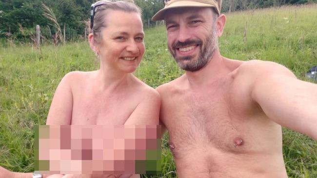 The 47-year-old was introduced to the naturist lifestyle by her husband Simon. Picture: Helen Berriman