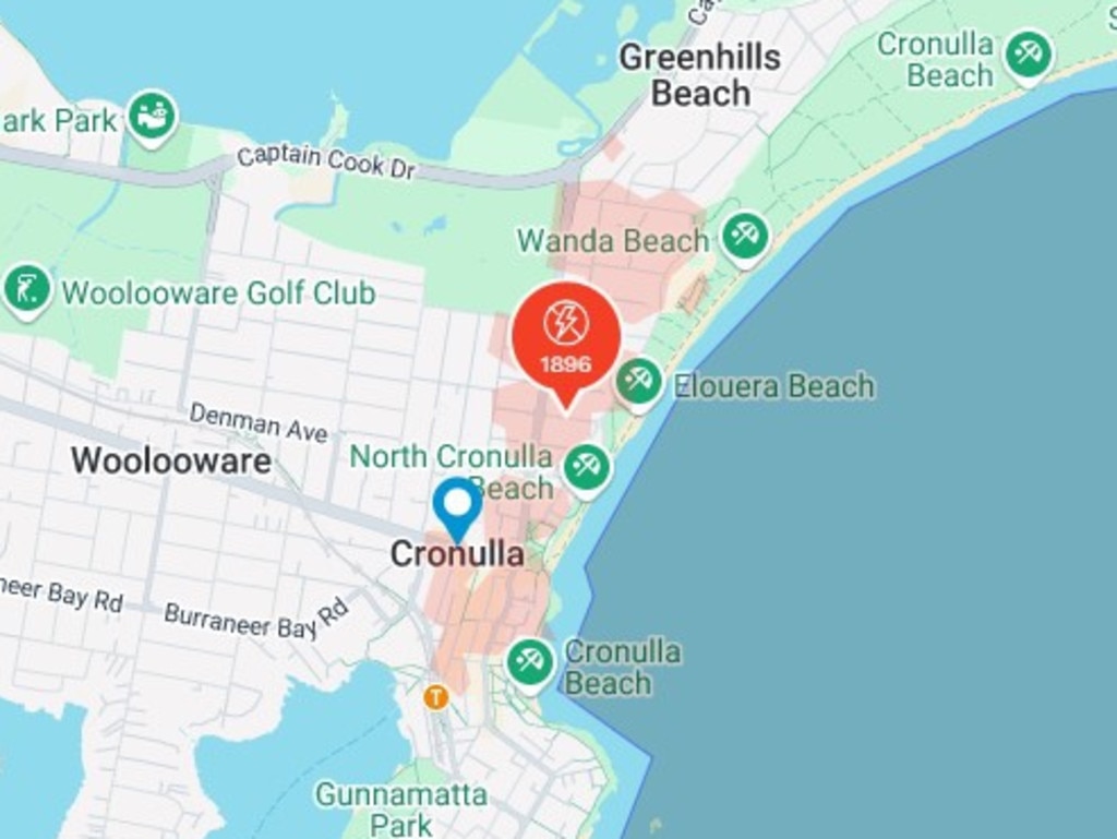 A blackout hit Cronulla on Wednesday afternoon about 4pm. Picture: Supplied