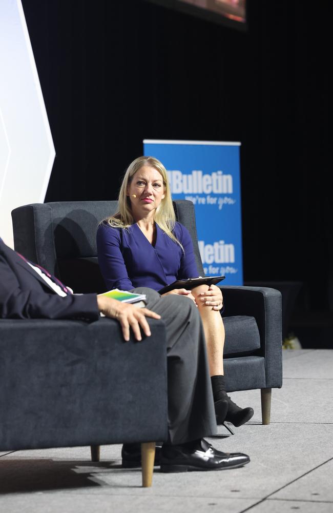 Reporter Ann Wason-Moore at the Future Gold Coast breakfast at Gold Coast entertainment at Convention Centre. Picture: Glenn Hampson