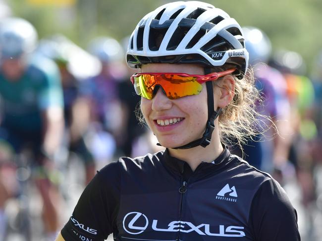 Sarah Gigante at Bay Crits in Geelong. Picture: Stephen Harman