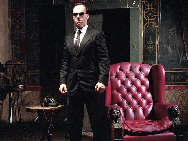 Hugo Weaving in The Matrix Revolutions.