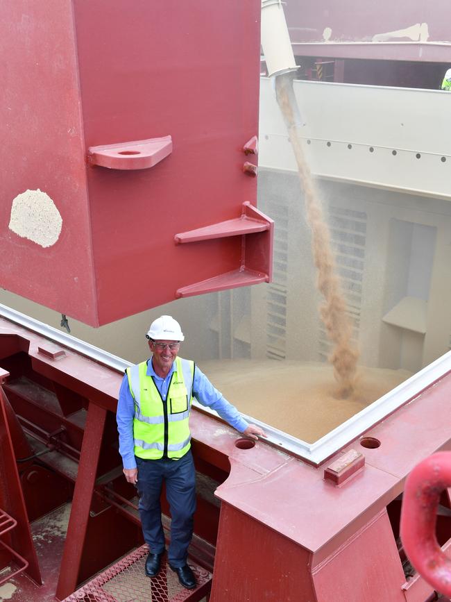 Viterra regional director Tim Krause at Inner Harbor, Port Adelaide. Picture Mark Brake