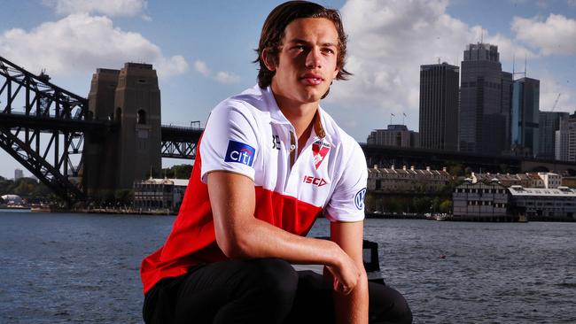 Sydney Swans AFL draft pick Oliver Florent pays tribute to his late