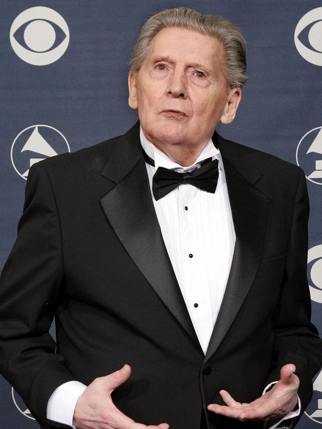 Jerry Lee Lewis after receiving a Lifetime Achievement Award at Grammy Awards in Los Angeles in 2005.  Picture:  Supplied