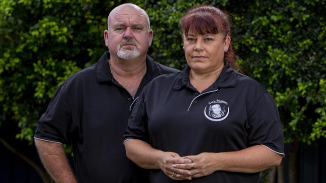 Brett and Belinda Beasley launched the Jack Beasley Foundation after their son’s fatal stabbing. They’re working to stop youths carrying bladed weapons. Picture: Jerad Williams