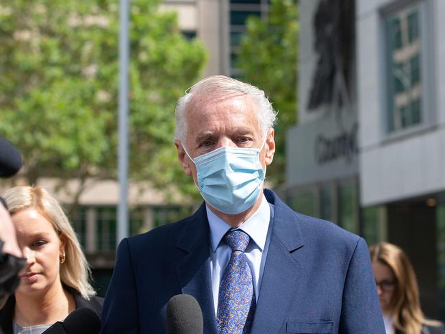 Neil Lennie leaves court after his sentencing hearing. Picture: NCA NewsWire / Sarah Matray