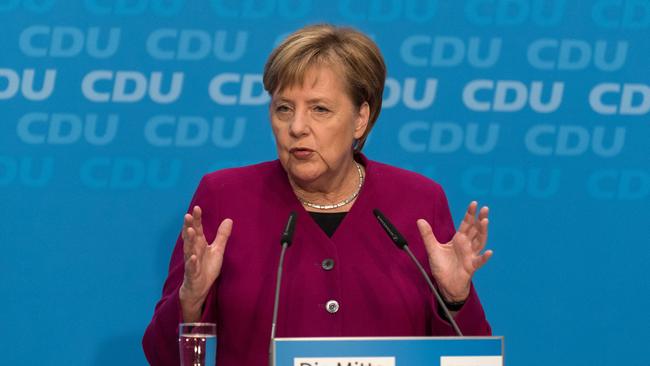 Angela Merkel: ‘I carry responsibility both for the successes and for the failures’. Picture: AFP