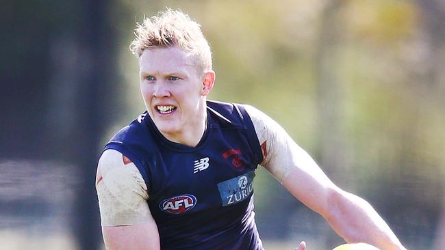 Melbourne insists pre-season surgeries to players such as Clayton Oliver are not to blame for a winless start. Picture: Getty Images. 