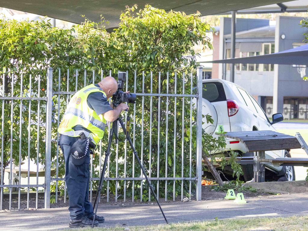 The scene of the crash on Tuesday evening. Picture: Wayne Taylor