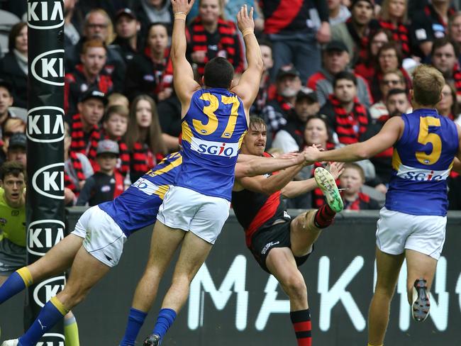 Daniher finished with five goals. Picture: Wayne Ludbey