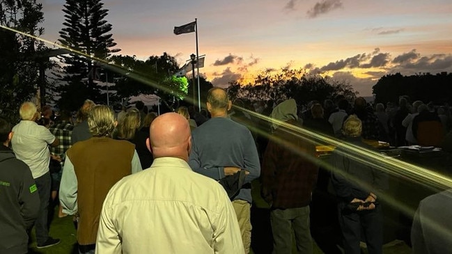Rainbow Beach Anzac Day dawn service 2022.