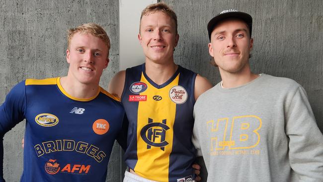 Hurstbridge's Wild brothers, Cam, Jake and Mitch.