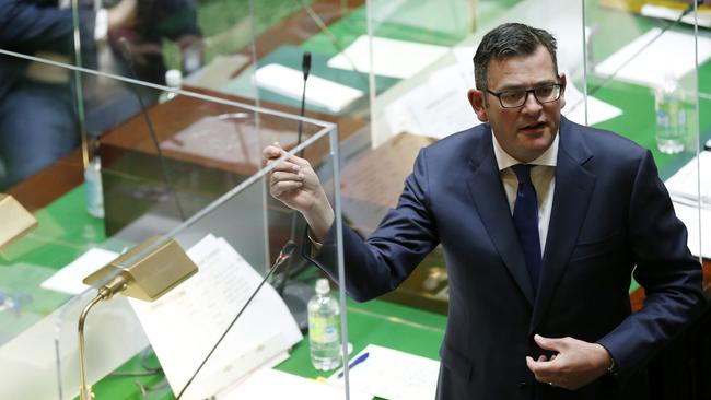 More than a dozen Melbourne QCs said Daniel Andrews’ new bill would effectively confer ‘an unlimited and practically unreviewable power’ on the state’s health minister. Picture: Getty