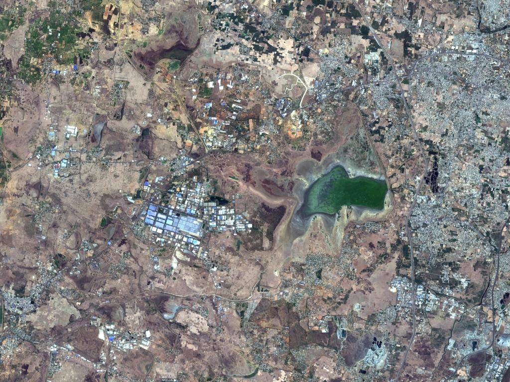 The same reservoir in June 15, 2019. Picture: Picture: Copernicus Sentinel-2 Satellite Image/Maxar Technologies via AP