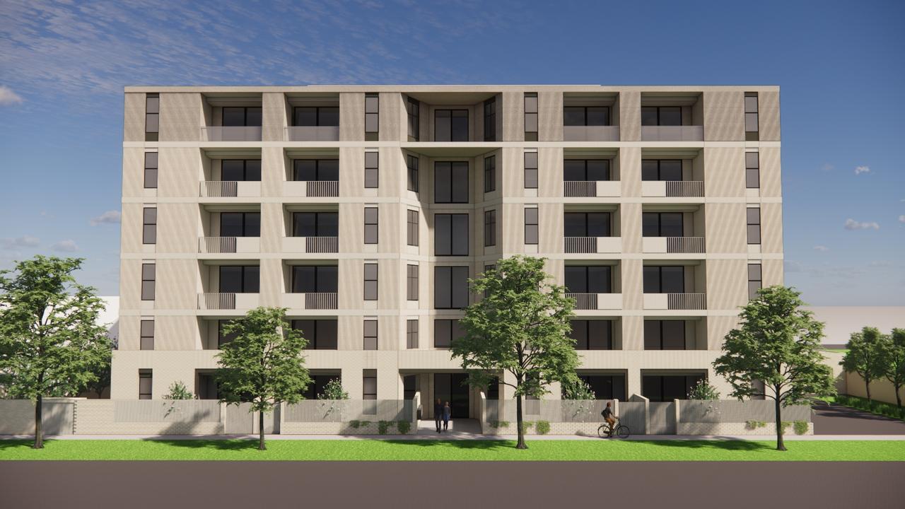 Artist impression of new $23m Housing Trust apartment complex to house 96 people at Camden Park.