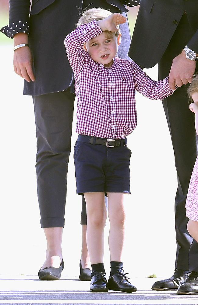 Prince George in the spotlight immediately before his fourth birthday. Picture: Getty