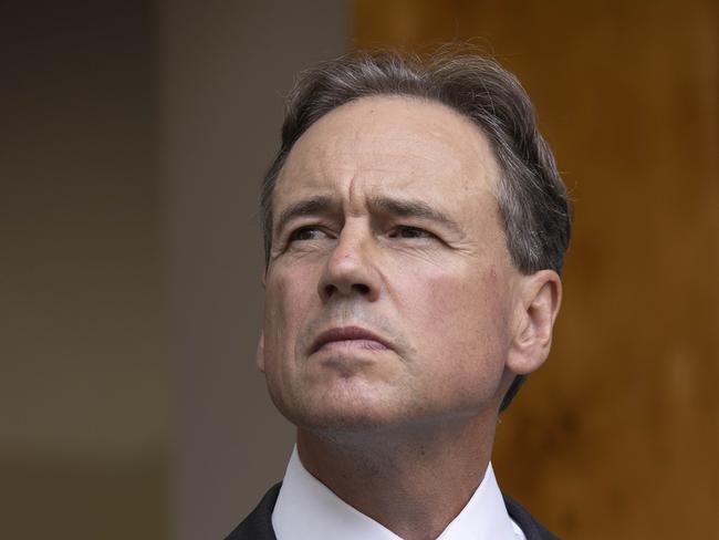 Health Minister Greg Hunt. Picture: NCA NewsWire/Gary Ramage