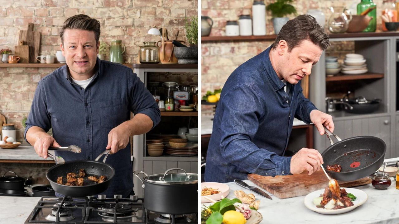 Scoop up Jamie Oliver's "essential" item for half price. Picture: Tefal.