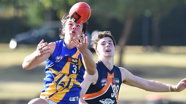 Eddie Ford in action for Western Jets in the NAB League. Picture: James Ross