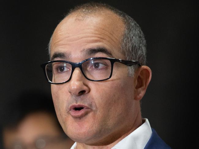MELBOURNE, AUSTRALIA- NewsWire Photos MARCH 25 2021:   The Acting Premier, James Merlino  speaks at a press conference on Hotel quarantine changes in Victoria.  Picture: NCA NewsWire / Sarah Matray
