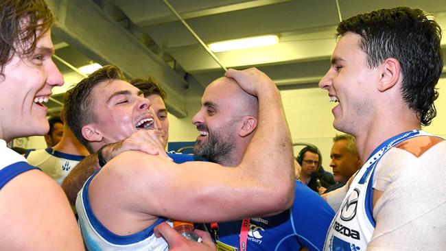 Mick McGuane says Rhyce Shaw has shown he should be the long-term coach of North Melbourne. Picture: Quinn Rooney/Getty Images.