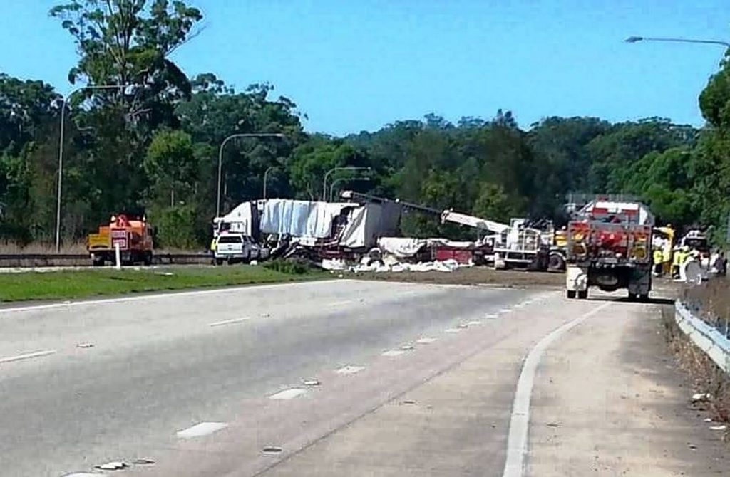 Pacific Hwy reopened near Coffs Harbour after truck crash | Daily Telegraph