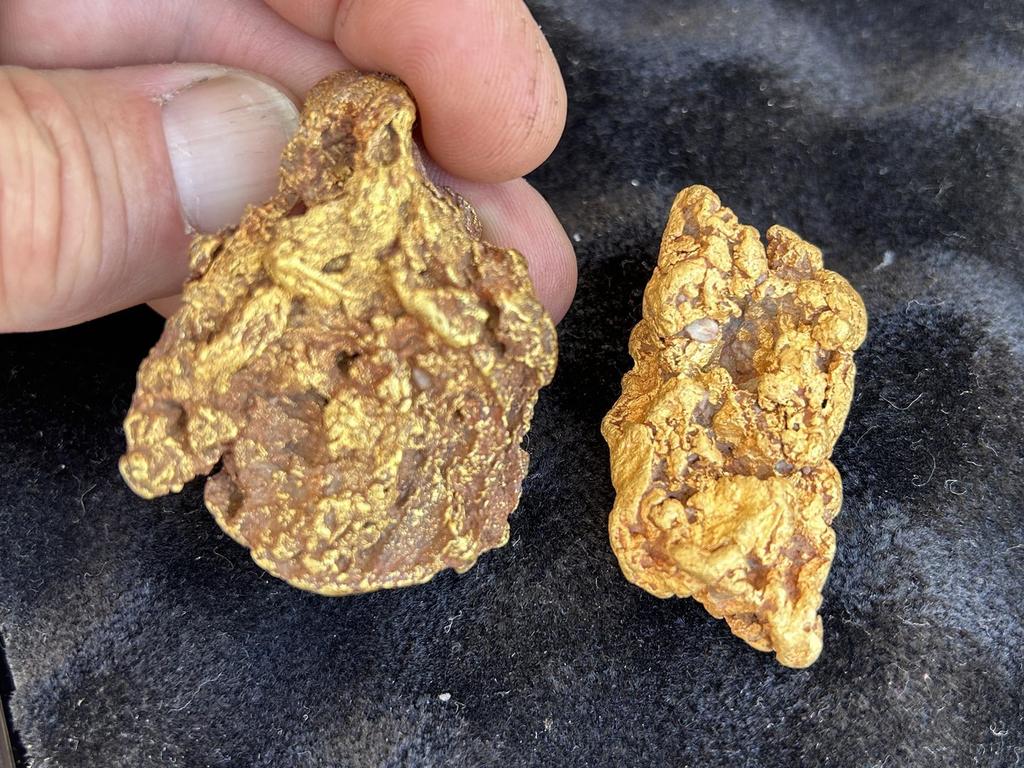 Gold nuggets found in Victoria's golden triangle by prospectors - for herald sun real estate