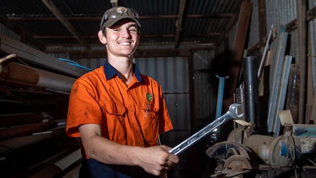 Lockyer Valley Regional Council diesel mechanic apprentice Hamish Lucan. PHOTO: Ali Kuchel