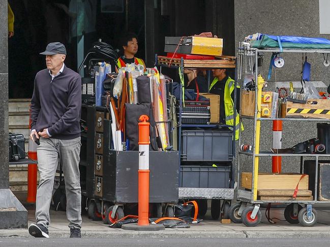 The film crew working on the Netflix series. Picture: Media Mode