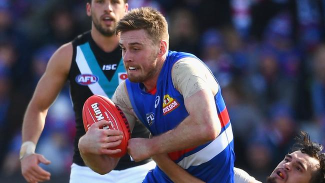 Western Bulldog Jordan Roughead is a 10-year free agent this year. Picture: Getty Images