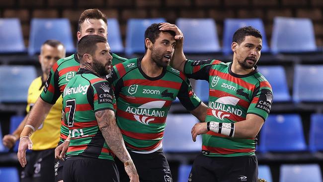 Walker (R) set up four tries and five line breaks. (Photo by Mark Kolbe/Getty Images)