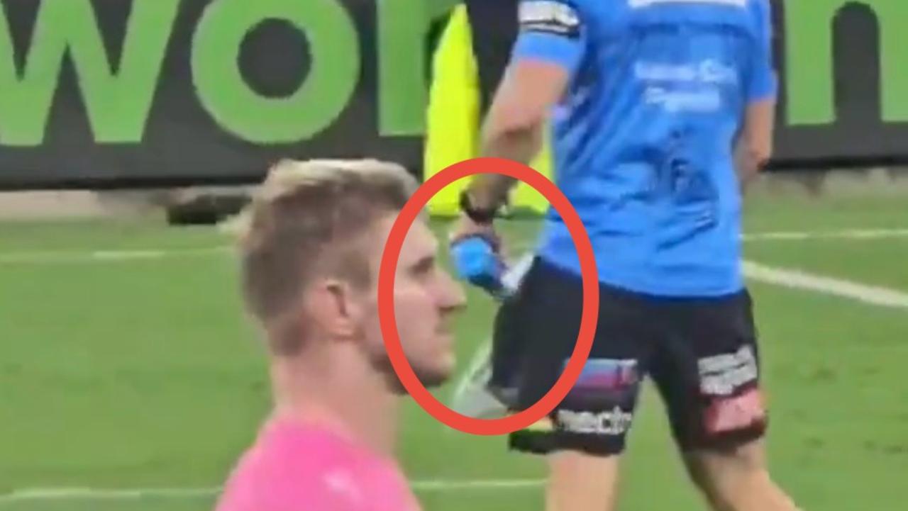 Watch: Panthers trainer sprung using controversial tactic