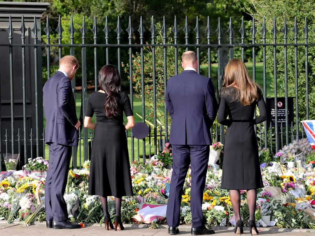 The four were united in grief for the Queen. Picture: Chris Jackson/Getty Images)