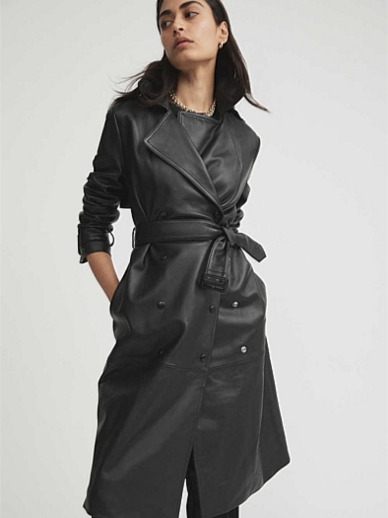 Leather Trench, front. Image: Witchery.