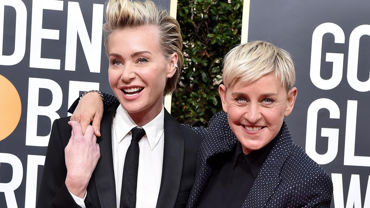 Portia de Rossi and Ellen DeGeneres at the Golden Globes in January. Picture: Axelle/Bauer-Griffin/FilmMagic