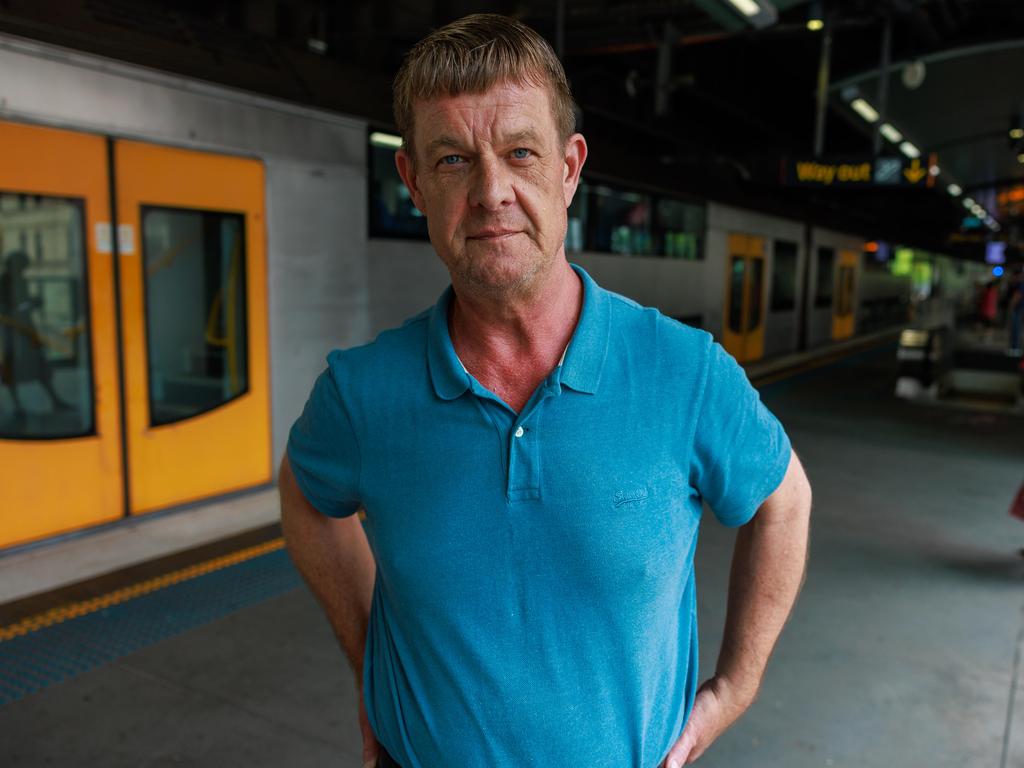 Ben Rogers, at Circular Quay Station. He said the strikes meant people would lose out on pay. Picture: Justin Lloyd.