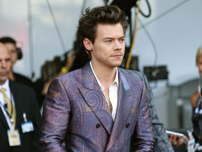 Harry Styles fans have taken over Twitter with pics of the star as he arrives at the ARIAs Picture: Richard Dobson