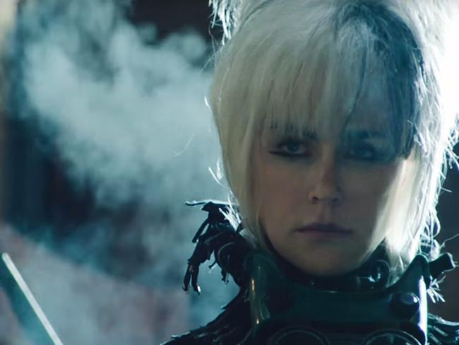 She probably won’t wear this hair ‘do to the Oscars. Picture: A24/YouTube