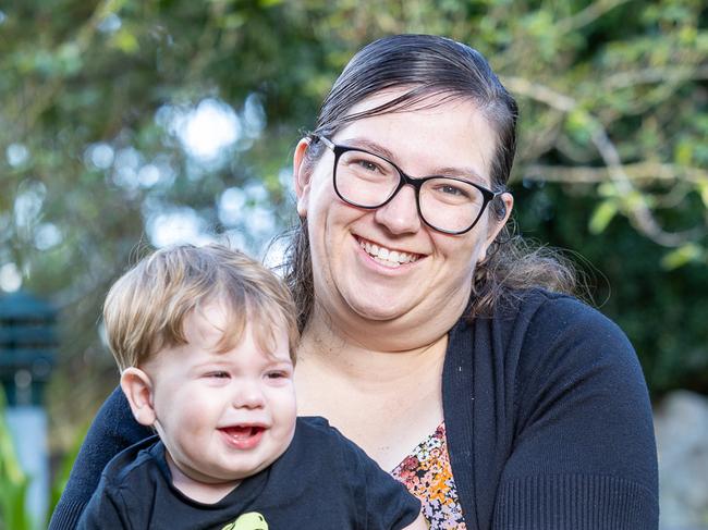 The Daily Telegraph Tuesday 22 April 2025Winter Flu SeasonMum Ruth Smith and 1 year old Nathan are getting the flu jab as health experts predict a severe flu season. Picture Thomas Lisson