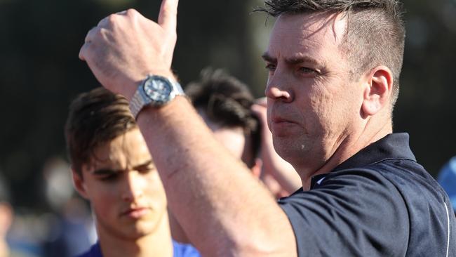 Brad Julier calls the shots as WRFL interleague coach. Picture: Local Legends Photography