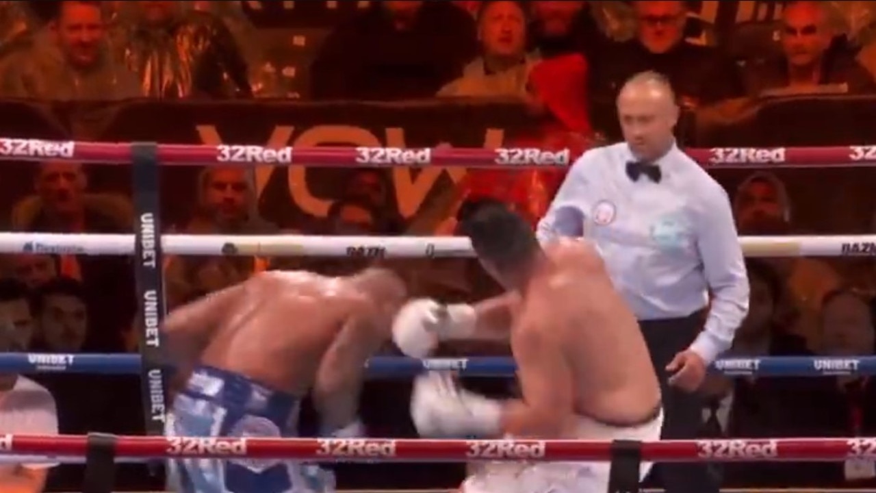Justis Huni suffered a brutal knockout loss.