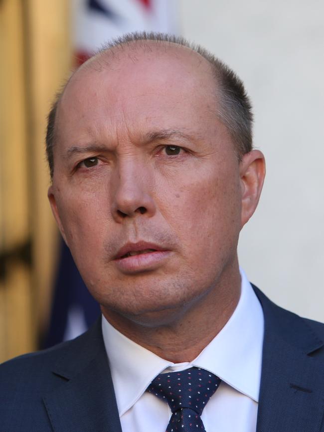 Peter Dutton insisted the Government is not targeting any particular group with the new citizenship changes. Uh huh. (Pic: Kym Smith)